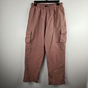 Nike Woven Cargo Pants Women's Medium Essential High Rise Skater Mauve Sportswea